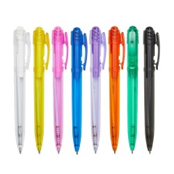 Caneta de Plástico Translúcida Personalizada Caneta de Plástico Translúcida Personalizada