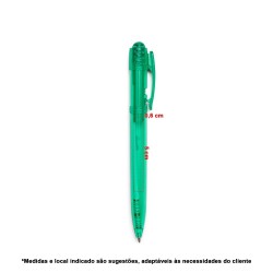 Caneta de Plástico Translúcida Personalizada Caneta de Plástico Translúcida Personalizada