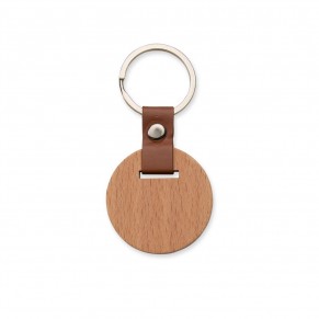 Chaveiro Madeira Redondo Personalizado
