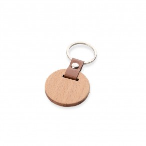 Chaveiro Madeira Redondo Personalizado
