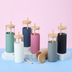 Copo de Vidro com Tampa para Brindes Copo de Vidro com Tampa para Brindes