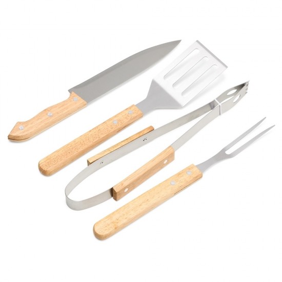 Kit Churrasco 4 Peças para Brindes com Logo Kit Churrasco 4 Peças para Brindes com Logo