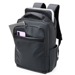 Mochila Couro Sintético USB 36 Litros Personalizada Mochila Couro Sintético USB 36 Litros Personalizada