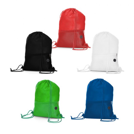 Sacola tipo Mochila com Bolso Personalizada