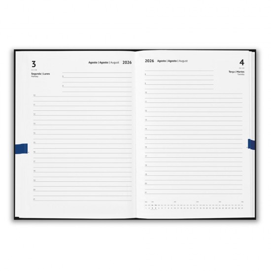 Agenda A5 em PU Personalizada com Logo