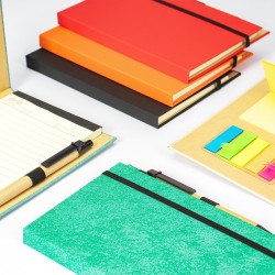 Bloco de Anotações com Autoadesivos e Caneta Personalizada