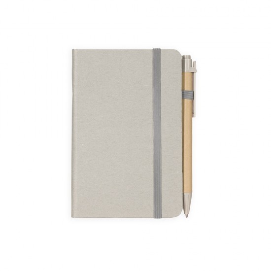 Caderneta Palha de Trigo com Caneta Personalizada