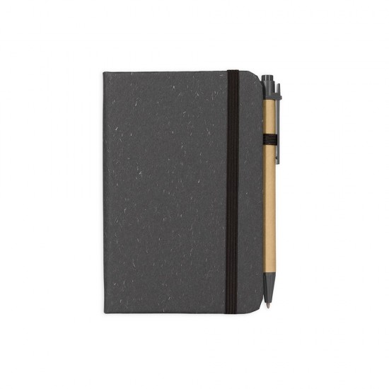 Caderneta Palha de Trigo com Caneta Personalizada