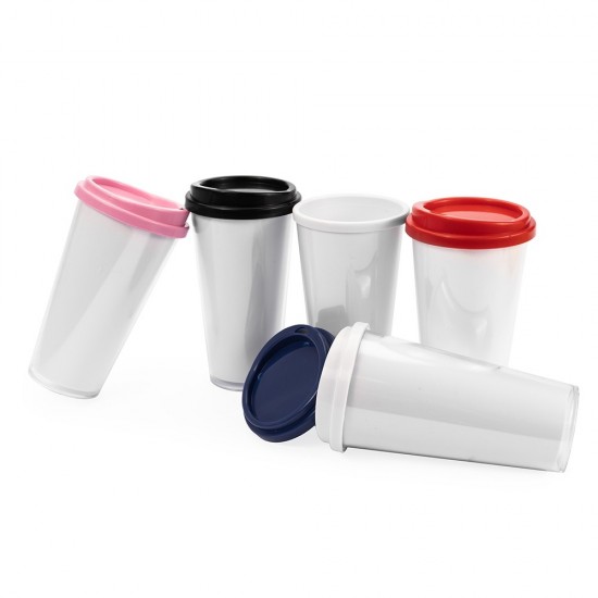 Copo Plástico Duplo 400ml Promocional